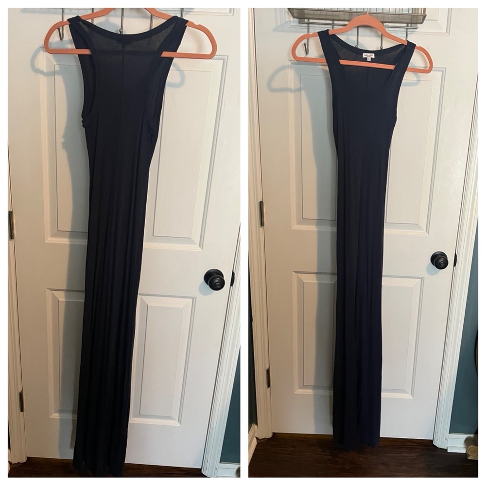 Splendid ribbed maxi dress in navy - Picture 12 of 12